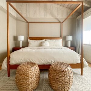 Lucille Mid Century Canopy Bed