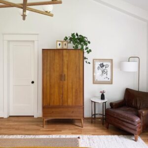 Lucille Mid Century 2 Door Wardrobe Cabinet