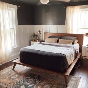 Lucille Mid Century Platform Bed