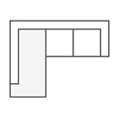 Alora High Back 2 Piece Chaise Sectional 322cm