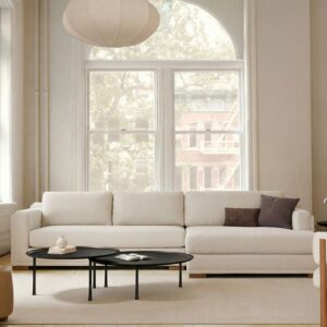 Alora High Back 2 Piece Double Wide Chaise Sectional 365cm