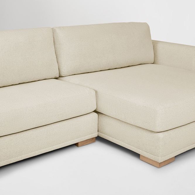 Alora High Back 2 Piece Double Wide Chaise Sectional 365cm