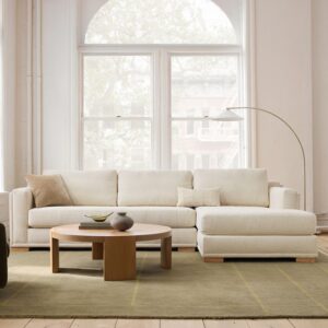 Alora High Back 2 Piece Chaise Sectional 322cm