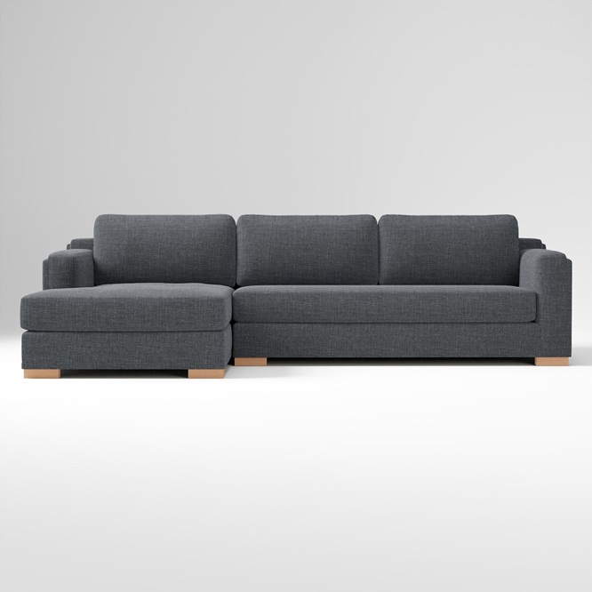Alora High Back 2 Piece Chaise Sectional 322cm