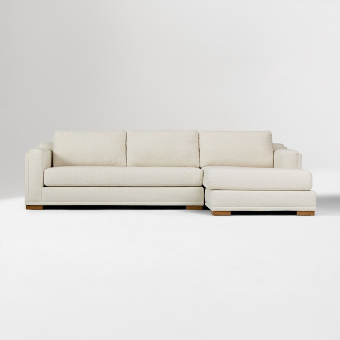 Alora High Back 2 Piece Chaise Sectional 322cm