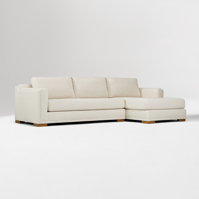 Alora High Back 2 Piece Chaise Sectional 322cm