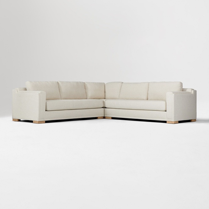 Alora High Back 3 Piece L Shaped Sectional 309cm