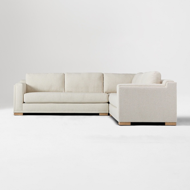 Alora High Back 3 Piece L Shaped Sectional 309cm