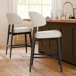 Amelia Bar Stool Upholstered Backrest