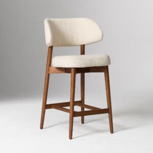 Amelia Bar Stool Upholstered Backrest