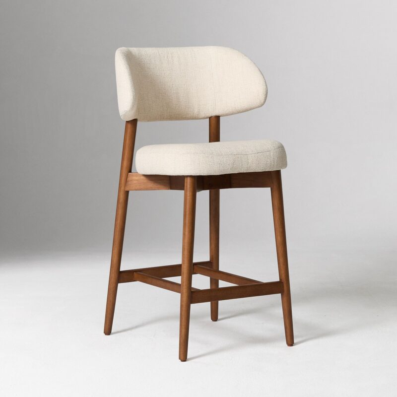 Amelia Bar Stool Upholstered Backrest