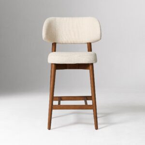 Amelia Bar Stool Upholstered Backrest