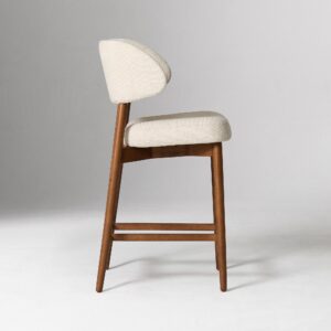 Amelia Bar Stool Upholstered Backrest