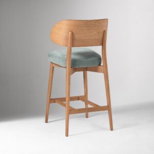 Amelia Counter Stool Wooden Backrest