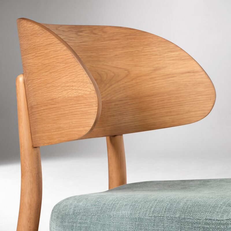 Amelia Counter Stool Wooden Backrest