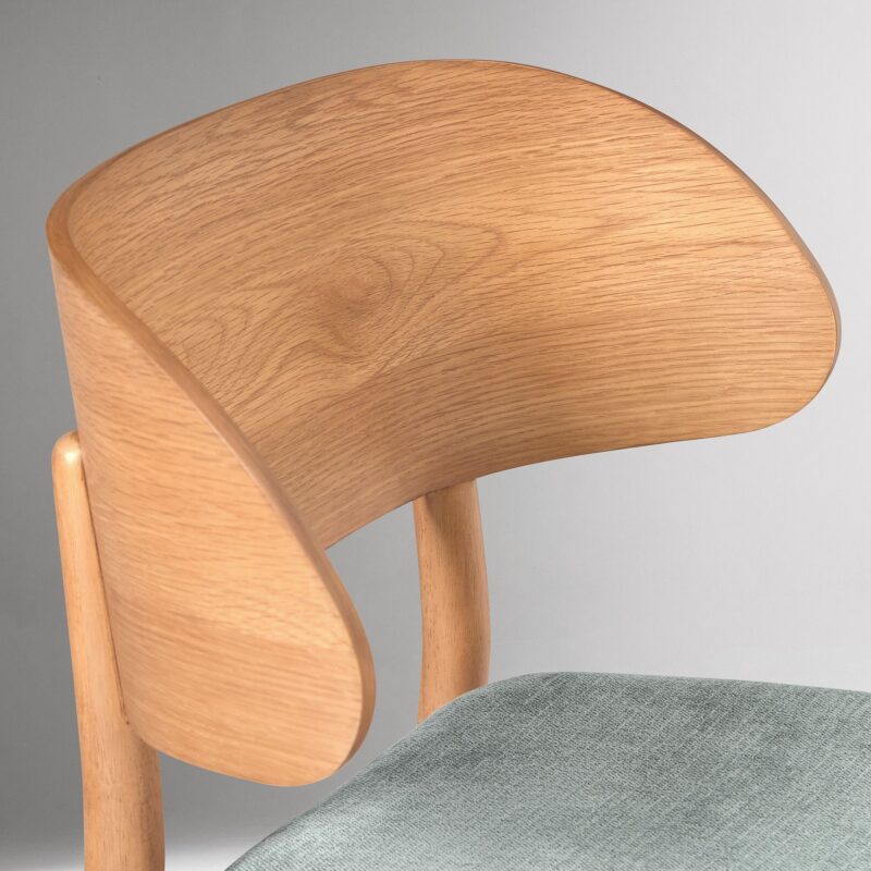 Amelia Counter Stool Wooden Backrest