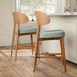 Amelia Counter Stool Wooden Backrest