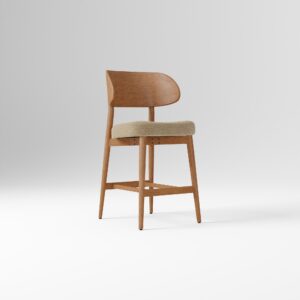 Roselle Swivel Wooden Counter Stools