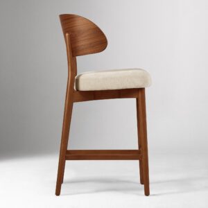 Amelia Counter Stool Wooden Backrest