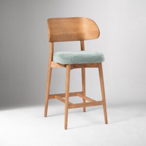 Amelia Counter Stool Wooden Backrest