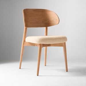 Amelia Dining Chair Wooden Backrest