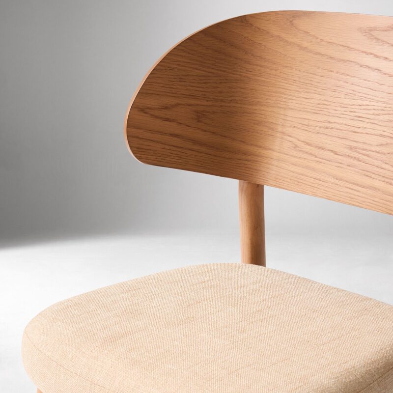 Amelia Dining Chair Wooden Backrest