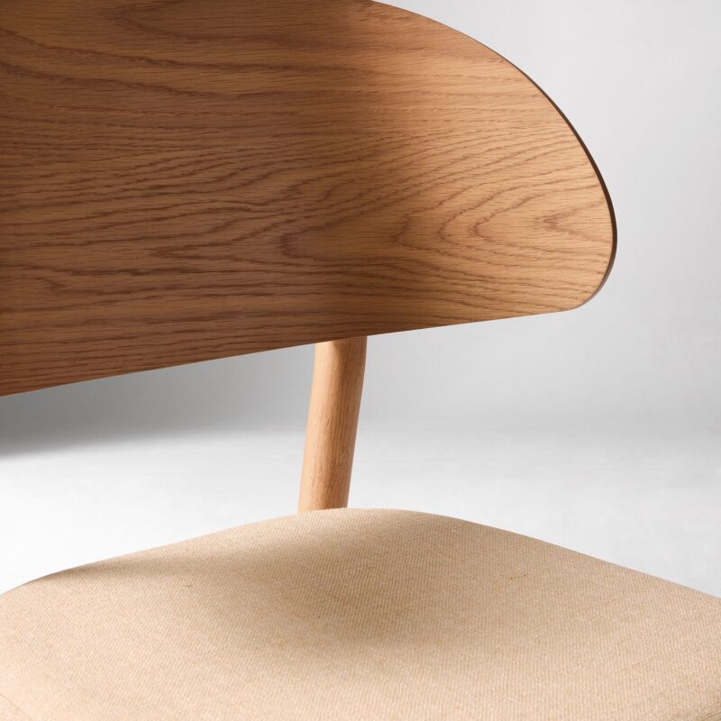 Amelia Dining Chair Wooden Backrest