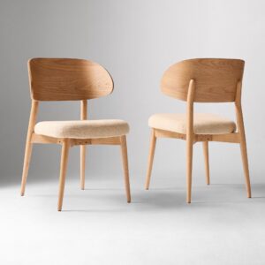 Amelia Dining Chair Wooden Backrest