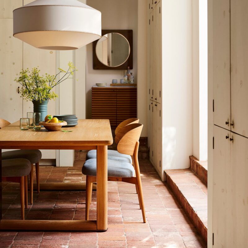 Amelia Dining Chair Wooden Backrest