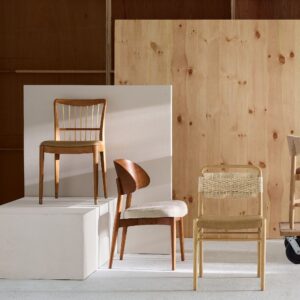 Amelia Dining Chair Wooden Backrest