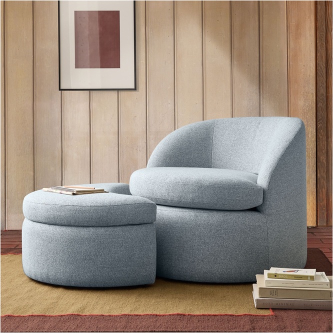 Ekhaya Accent Chair with Footrest