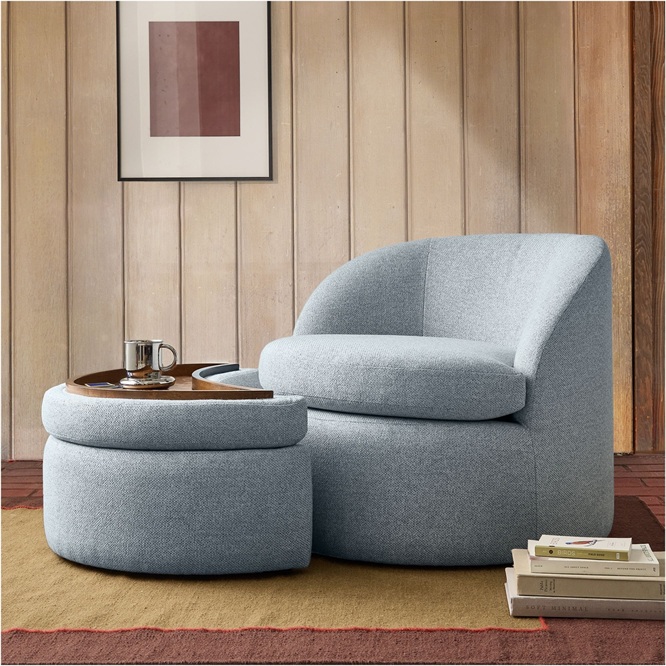 Ekhaya Accent Chair with Footrest