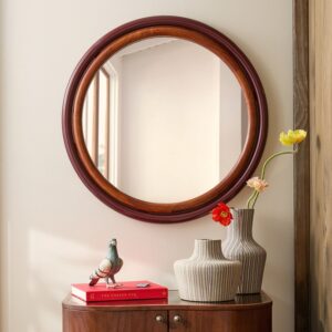 Ekhaya Chamberlain Round Wall Mirror