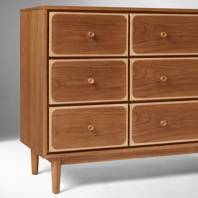 Ekhaya Chamberlain Solid Wood Dresser 127cm