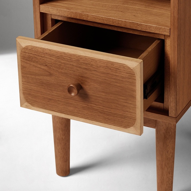 Ekhaya Chamberlain Solid Wood Nightstand 35cm