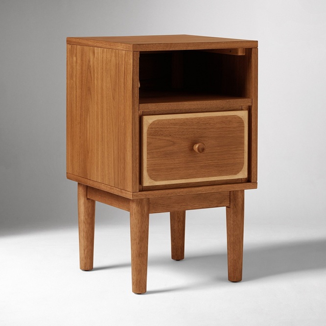 Ekhaya Chamberlain Solid Wood Nightstand 35cm