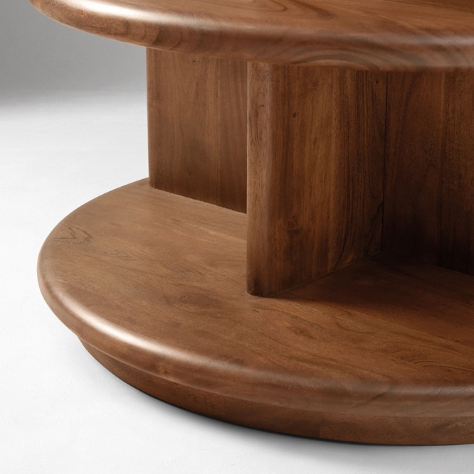 Ekhaya Chamberlain Solid Wood Side Table 66cm
