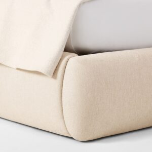 Ekhaya Chamberlain Wingback Bed with Charging Nightstands
