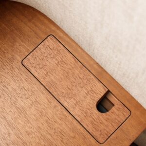 Ekhaya Chamberlain Wingback Bed with Charging Nightstands