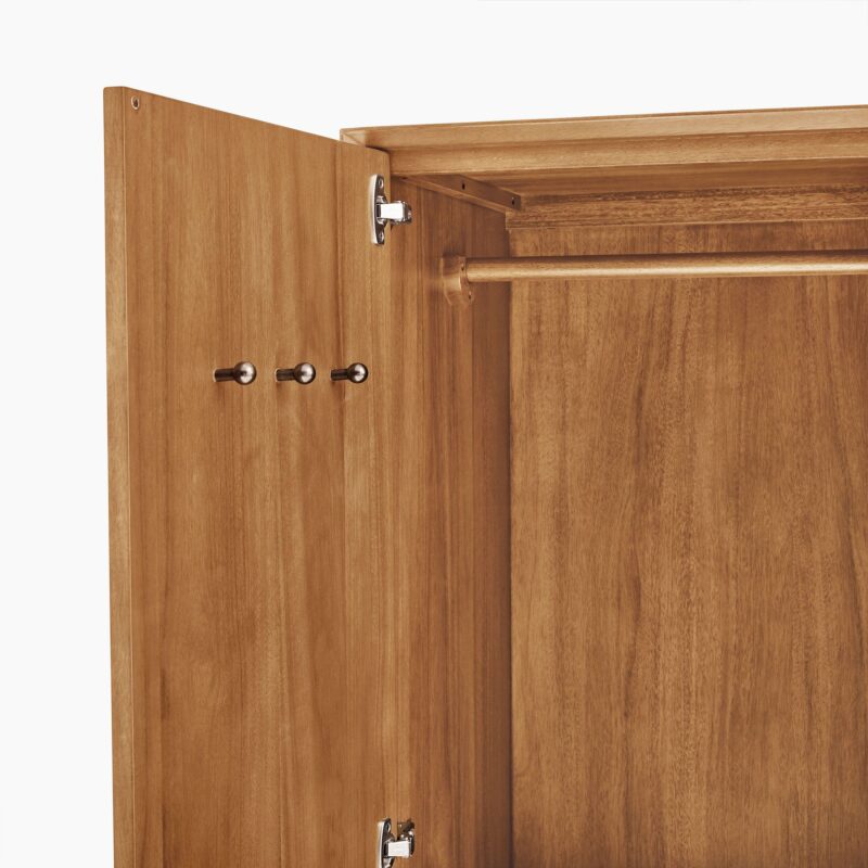 Lucille Mid Century 2 Door Wardrobe Cabinet