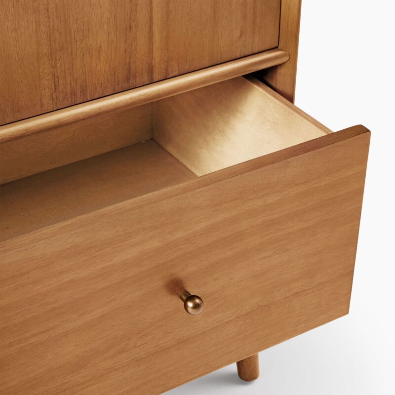Lucille Mid Century 2 Door Wardrobe Cabinet