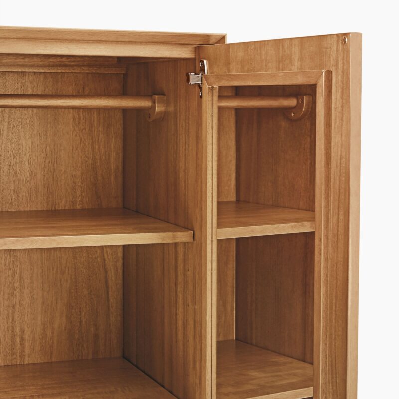Lucille Mid Century 2 Door Wardrobe Cabinet