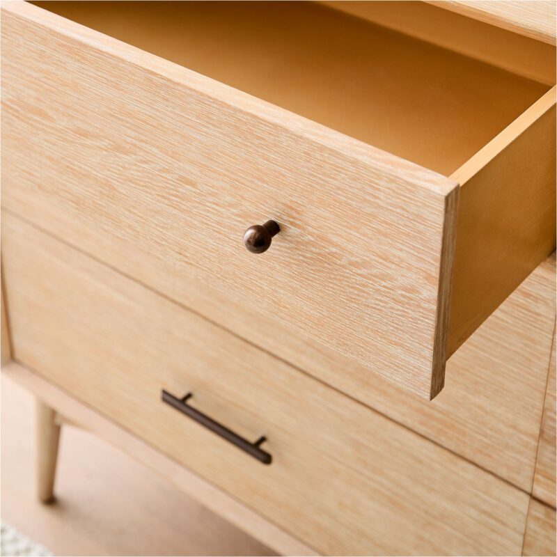 Lucille Mid Century 6 Drawer Dresser 142cm