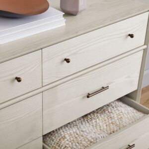 Lucille Mid Century 6 Drawer Dresser 142cm