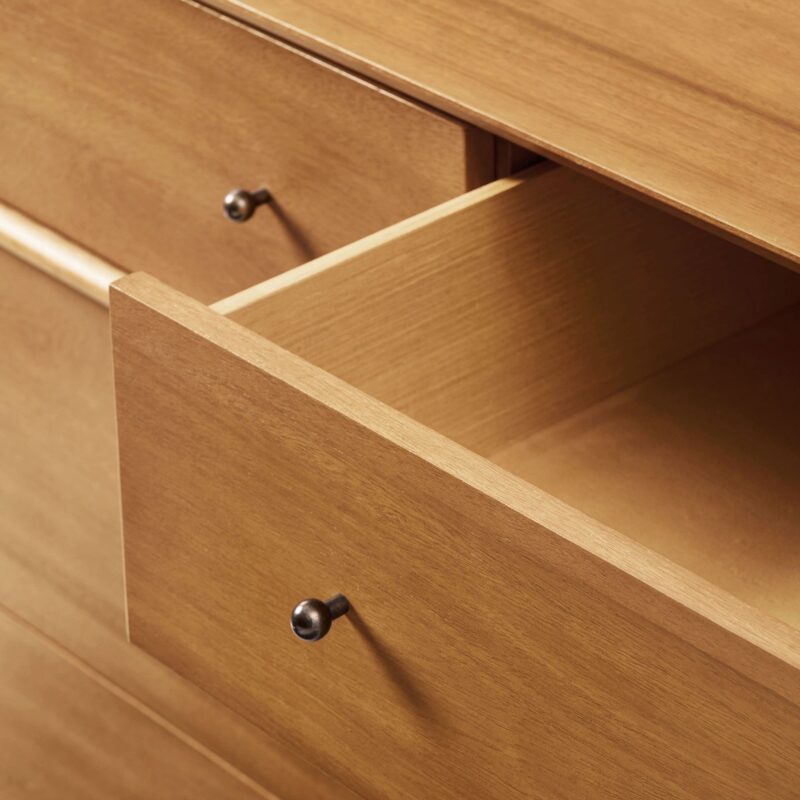 Lucille Mid Century 7 Drawer Dresser 182cm