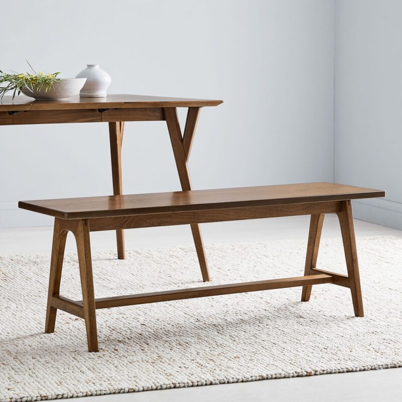 Lucille Mid Century A Frame Bench 132cm