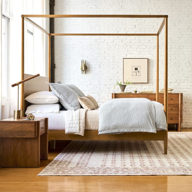 Lucille Mid Century Canopy Bed