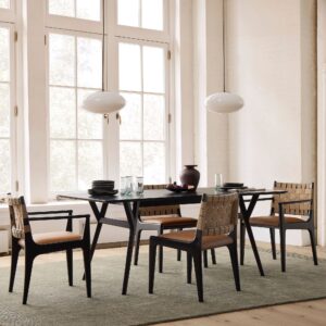 Lucille Mid Century Extendable Dining Table