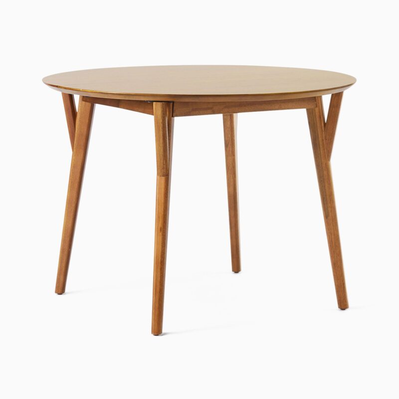 Lucille Mid Century Round Extendable Dining Table