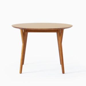 Lucille Mid Century Round Extendable Dining Table